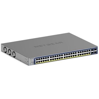 Netgear Switch Inteligente 52 Puertos PoE Gigabit GS752TXP, 48 PoE+ 380W, 4 SFP+ 10G, Control Insight Cloud Opcional, Montaje Pared o Rack, garantía vitalicia Limitada Netgear Switch Inteligente 52 Puertos PoE Gigabit GS752TXP, 48 PoE+ 380W, 4 SFP+ 10G, Control Insight Cloud Opcional, Montaje Pared o Rack, garantía vitalicia Limitada