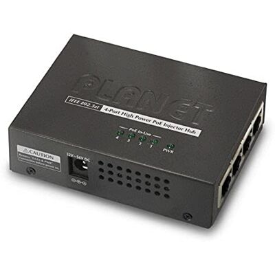 Planet HPOE-460 adaptador e inyector de PoE Gigabit Ethernet 52 V Planet HPOE-460 adaptador e inyector de PoE Gigabit Ethernet 52 V
