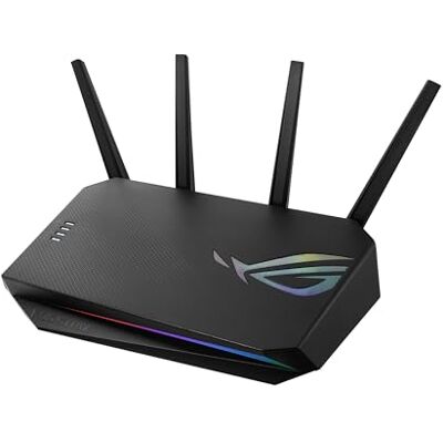 Asus ROG Strix GS-AX5400 Router Wi-Fi 6 de Doble Banda para Gaming, Compatible con PS5 y Juegos móviles, VPN Fusion, Instant Guard, Gear Accelerator, Puerto de Gaming, QoS Adaptable, y Aura RGB Asus ROG Strix GS-AX5400 Router Wi-Fi 6 de Doble Banda para Gaming, Compatible con PS5 y Juegos móviles, VPN Fusion, Instant Guard, Gear Accelerator, Puerto de Gaming, QoS Adaptable, y Aura RGB