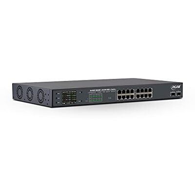 InLine Gigabit Netzwerk Switch 16-Port, 1GBit/s, Lüftersteuerung InLine Gigabit Netzwerk Switch 16-Port, 1GBit/s, Lüftersteuerung