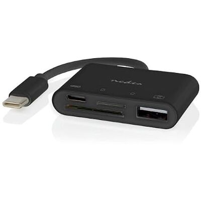 NEDIS Hub USB 1 USB-C 1 USB A / 1 USB-C 4 Puertos USB 2.0 Alimentación Mediante USB SD y MicroSD NEDIS Hub USB 1 USB-C 1 USB A / 1 USB-C 4 Puertos USB 2.0 Alimentación Mediante USB SD y MicroSD