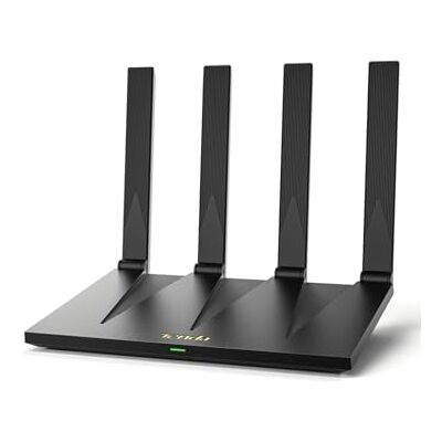 Tenda Router WiFi 6 AX12 Pro AX3000 de Doble Banda Gigabit, 5 GHz: 2402 Mbps + 2,4 GHz: 574 Mbps, 4 Puertos Gigabit, EasyMesh, Control Parental, MU-MIMO, OFDMA, VPN, Beamforming, NFC Tenda Router WiFi 6 AX12 Pro AX3000 de Doble Banda Gigabit, 5 GHz: 2402 Mbps + 2,4 GHz: 574 Mbps, 4 Puertos Gigabit, EasyMesh, Control Parental, MU-MIMO, OFDMA, VPN, Beamforming, NFC