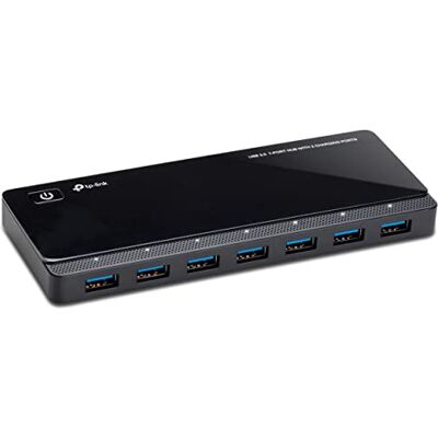 TP-Link UH720-Hub USB 3.0, 7 Puertos, 5 Gbps, Plug&Play, 2 Puertos de Carga TP-Link UH720-Hub USB 3.0, 7 Puertos, 5 Gbps, Plug&Play, 2 Puertos de Carga