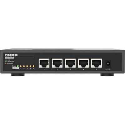 QNAP Switch QSW-3205-5T 5X 10GbE, Plug & Play Unmanaged, Fanless QNAP Switch QSW-3205-5T 5X 10GbE, Plug & Play Unmanaged, Fanless