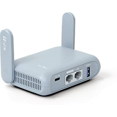 GL.iNet GL-MT3000 Beryl AX Router de Viaje Wi-Fi 6, WAN 2.5G, VPN, OpenWrt GL.iNet GL-MT3000 Beryl AX Router de Viaje Wi-Fi 6, WAN 2.5G, VPN, OpenWrt