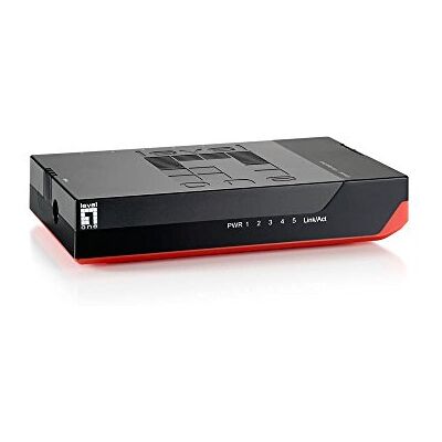 LevelOne Interruptor/Conmutador GSW-0507, negro LevelOne Interruptor/Conmutador GSW-0507, negro