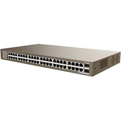 Tenda TEG1050F Switch Gigabit de 50 Puertos No Administrado, 48 Puertos Ethernet Gigabit, 2 Puertos SFP 1G, Plug y Play, Vlan, Montaje en Rack de 19"/ Escritorio/ Pared, Protección contra Rayos de 6KV Tenda TEG1050F Switch Gigabit de 50 Puertos No Administrado, 48 Puertos Ethernet Gigabit, 2 Puertos SFP 1G, Plug y Play, Vlan, Montaje en Rack de 19"/ Escritorio/ Pared, Protección contra Rayos de 6KV