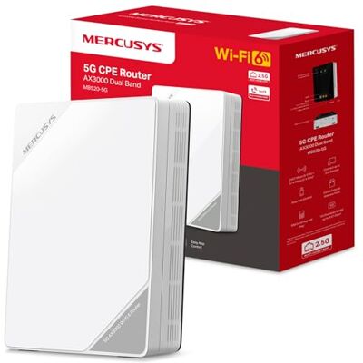 MERCUSYS MB520-5G Router 5G SIM, WiFi 6 AX3000 Doble Banda, Puerto 2.5GE MERCUSYS MB520-5G Router 5G SIM, WiFi 6 AX3000 Doble Banda, Puerto 2.5GE