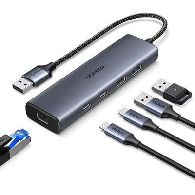 UGREEN Hub USB-A Ethernet 1000Mbps LAN Gigabit RJ45 Type C 3.2 10Gbps UGREEN Hub USB-A Ethernet 1000Mbps LAN Gigabit RJ45 Type C 3.2 10Gbps