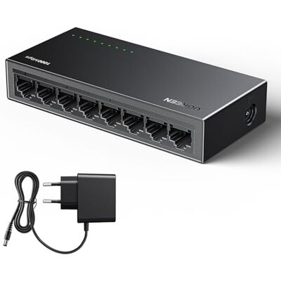 UGREEN Switch Ethernet 8 Puertos Gigabit Velocidad de 10/100/1000 Mbps UGREEN Switch Ethernet 8 Puertos Gigabit Velocidad de 10/100/1000 Mbps