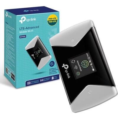 TP-Link M7450 4G+ Cat6, punto de acceso WiFi móvil, funciona hasta 15 horas, caravana, enrutador de viaje, ranura SD, MiFi LTE avanzado desbloqueado, comparte hasta 32 TP-Link M7450 4G+ Cat6, punto de acceso WiFi móvil, funciona hasta 15 horas, caravana, enrutador de viaje, ranura SD, MiFi LTE avanzado desbloqueado, comparte hasta 32