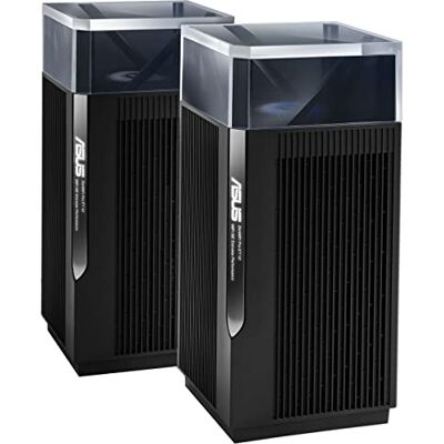 Asus ZenWiFi Pro ET12 Tribanda (2.4 GHz / 5 GHz / 6 GHz) Wi-Fi 6E (802.11ax) Negro 3 Interno, 2 Unidades Asus ZenWiFi Pro ET12 Tribanda (2.4 GHz / 5 GHz / 6 GHz) Wi-Fi 6E (802.11ax) Negro 3 Interno, 2 Unidades