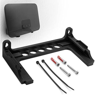 Mobilefox Soporte de Pared para enrutador Telekom Speedport Smart 4 WLAN Soporte con gestión de Cables Mobilefox Soporte de Pared para enrutador Telekom Speedport Smart 4 WLAN Soporte con gestión de Cables