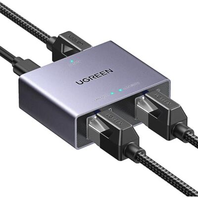 UGREEN Switch Ethernet Splitter Gigabit 1 a 2 1000Mbps UGREEN Switch Ethernet Splitter Gigabit 1 a 2 1000Mbps