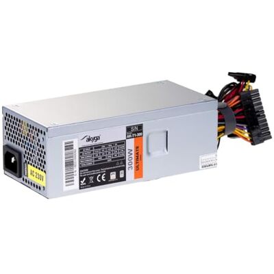 AKYGA Aky AK-T1-300 Fuente de alimentación TFX (300 W, AK-T1-300 P4, APFC, 3 Puertos SATA) AKYGA Aky AK-T1-300 Fuente de alimentación TFX (300 W, AK-T1-300 P4, APFC, 3 Puertos SATA)