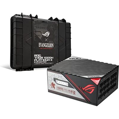 Asus ROG Thor 1000W Platinum II Fuente de Alimentación Modular, 80+ Platinum, Certificado Lambda A++, Disipadores ROG, Ventilador PWM de 135 mm, Modo 0dB, Panel OLED, Cables con Funda, Aura Sync Asus ROG Thor 1000W Platinum II Fuente de Alimentación Modular, 80+ Platinum, Certificado Lambda A++, Disipadores ROG, Ventilador PWM de 135 mm, Modo 0dB, Panel OLED, Cables con Funda, Aura Sync