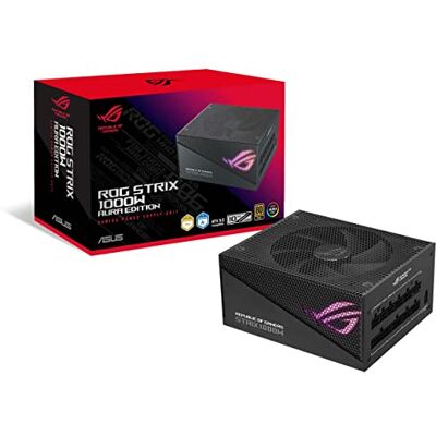Asus ROG Strix 1000W Gold Aura Edition Fuente de alimentación Modular (80+ Gold, ATX 3.0, Lambda A++, Compatible con PCIe Gen 5.0, Ventilador Axial-Tech, Aura Sync, 10 años de garantía) Asus ROG Strix 1000W Gold Aura Edition Fuente de alimentación Modular (80+ Gold, ATX 3.0, Lambda A++, Compatible con PCIe Gen 5.0, Ventilador Axial-Tech, Aura Sync, 10 años de garantía)