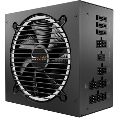 be quiet! Pure Power 12 M 750 W, Compatible con ATX 3.1 y PCIe 5.1, 80 Plus Gold, Fuente de alimentación Modular, Cable 12V-2x6 Incluido, Ventilador de 120 mm, BN343 be quiet! Pure Power 12 M 750 W, Compatible con ATX 3.1 y PCIe 5.1, 80 Plus Gold, Fuente de alimentación Modular, Cable 12V-2x6 Incluido, Ventilador de 120 mm, BN343