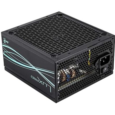 Aerocool LUXPRO650, Fuente de Alimentación 650W, Certificado 80Plus Bronze 230V EU, Eficiencia +88%, Condensadores Japoneses 105°C, Ventilador FDB 14cm con Tecnología APFC, 5 Años de Garantía, Negro Aerocool LUXPRO650, Fuente de Alimentación 650W, Certificado 80Plus Bronze 230V EU, Eficiencia +88%, Condensadores Japoneses 105°C, Ventilador FDB 14cm con Tecnología APFC, 5 Años de Garantía, Negro