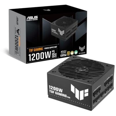 Asus TUF Gaming 1000W Gold EVO Fuente de Alimentación Totalmente modular, 80 PLUS y Cybenetics Gold, ATX 3.1, PCIe 5.1, cable 12 V-2x6, 8 años de cobertura Asus TUF Gaming 1000W Gold EVO Fuente de Alimentación Totalmente modular, 80 PLUS y Cybenetics Gold, ATX 3.1, PCIe 5.1, cable 12 V-2x6, 8 años de cobertura