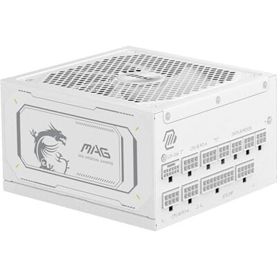 MSI mag A1000GL PCIE5, Fuente de alimentación, 1000W, 80 Plus Gold, ATX 3.1, Soporte GPU PCIe 5.1, Fuente de alimentación ATX, Cable Plano, Blanca MSI mag A1000GL PCIE5, Fuente de alimentación, 1000W, 80 Plus Gold, ATX 3.1, Soporte GPU PCIe 5.1, Fuente de alimentación ATX, Cable Plano, Blanca
