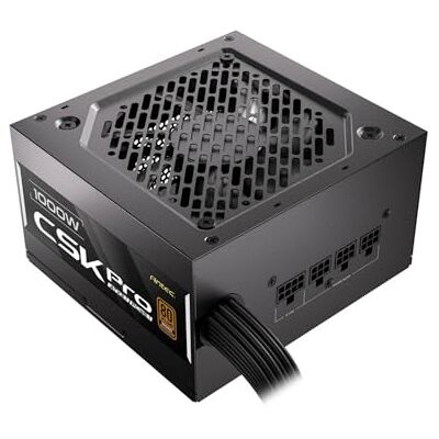 Antec CSK1000 PRO 1000W ATX 3.1 Power Supply 80 PLUS Bronze, Semi-Modular, PCIe 5.1 Ready, 12V-2x6 Connector, Quiet 120mm Fan, UK Plug Antec CSK1000 PRO 1000W ATX 3.1 Power Supply 80 PLUS Bronze, Semi-Modular, PCIe 5.1 Ready, 12V-2x6 Connector, Quiet 120mm Fan, UK Plug