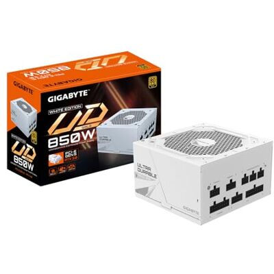 GIGABYTE UD850GM PG5W Fuente de Alimentación PCIe 5.0, 80 Plus Gold, Diseño Totalmente Modular, Ventilador de 120 mm, Compatible con ATX 3.0, Enchufe EU GIGABYTE UD850GM PG5W Fuente de Alimentación PCIe 5.0, 80 Plus Gold, Diseño Totalmente Modular, Ventilador de 120 mm, Compatible con ATX 3.0, Enchufe EU