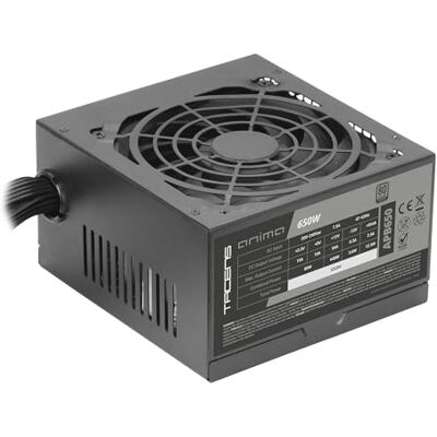 Tacens Anima APB650, Fuente Alimentación PC ATX 650W, Certificado 80Plus Bronze, 85% Eficiencia, Tecnologías SMD y DC-DC, Ventilador Ultra-silencioso 12cm, Cables Planos Extralargos, Negro Tacens Anima APB650, Fuente Alimentación PC ATX 650W, Certificado 80Plus Bronze, 85% Eficiencia, Tecnologías SMD y DC-DC, Ventilador Ultra-silencioso 12cm, Cables Planos Extralargos, Negro