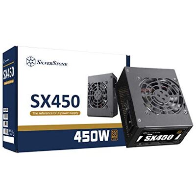 Silverstone SST-SX450-B Serie SFX, Fuente de alimentación PC 450W 80 Plus Bronce, Baja sonoridad 80mm Silverstone SST-SX450-B Serie SFX, Fuente de alimentación PC 450W 80 Plus Bronce, Baja sonoridad 80mm