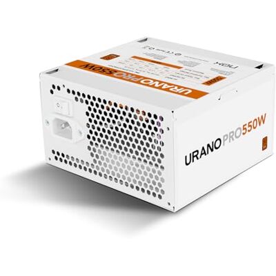 Xtreme URANO Pro 550 W 80 Plus White Bronze–Fuente de Alimentación ATX, Ventilador Silencioso 120 mm PWM, Protección Integral (OVP, UVP, OPP, SCP, OTP), PFC Activo, Cables Planos, Blanco Xtreme URANO Pro 550 W 80 Plus White Bronze–Fuente de Alimentación ATX, Ventilador Silencioso 120 mm PWM, Protección Integral (OVP, UVP, OPP, SCP, OTP), PFC Activo, Cables Planos, Blanco