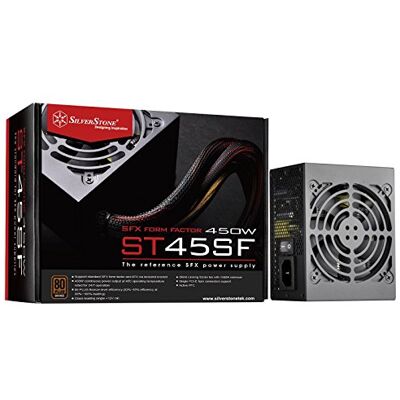 Silverstone SST-ST45SF v 3.0 Serie Strider SFX, Fuente de alimentación PC 450W 80 Plus Bronce, Baja sonoridad 120mm Silverstone SST-ST45SF v 3.0 Serie Strider SFX, Fuente de alimentación PC 450W 80 Plus Bronce, Baja sonoridad 120mm
