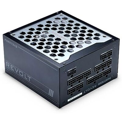 Phanteks Revolt 1200W 80PLUS Platinum, ATX 3.0, PCIe 5.0,Full Modular,Fuente de alimentación,no Incluye Cables, Negro. Phanteks Revolt 1200W 80PLUS Platinum, ATX 3.0, PCIe 5.0,Full Modular,Fuente de alimentación,no Incluye Cables, Negro.