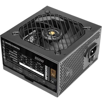 Mars Gaming MPB850SI, Fuente Alimentación PC ATX 850W, 7 Años Garantía, 80Plus Bronze 230V, 90% Eficiencia, Ventilador SI Extreme Silence con Núcleo de Cobre, Tecnologías AI2-RPM, DC-DC y SMD, Negro Mars Gaming MPB850SI, Fuente Alimentación PC ATX 850W, 7 Años Garantía, 80Plus Bronze 230V, 90% Eficiencia, Ventilador SI Extreme Silence con Núcleo de Cobre, Tecnologías AI2-RPM, DC-DC y SMD, Negro