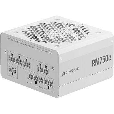 Corsair RM750e (2025) Fuente de alimentación ATX Totalmente Modular de bajo Ruido con Cable de 12V-2x6, Compatible con ATX 3.1 y PCIe 5.1, eficiencia Cybenetics Gold, condensadores Clasificados a 105 Corsair RM750e (2025) Fuente de alimentación ATX Totalmente Modular de bajo Ruido con Cable de 12V-2x6, Compatible con ATX 3.1 y PCIe 5.1, eficiencia Cybenetics Gold, condensadores Clasificados a 105