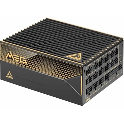 MSI Meg Ai1600T PCIE5 Fuente de alimentación, 1600W, 80 Plus Titanium, ATX 3.1, PCIe 5.1 GPU Support, Dual-Native 12V-2x6, Cables con Conectores Dual-Color 12V-2x6, ATX PSU, Cable Trenzado MSI Meg Ai1600T PCIE5 Fuente de alimentación, 1600W, 80 Plus Titanium, ATX 3.1, PCIe 5.1 GPU Support, Dual-Native 12V-2x6, Cables con Conectores Dual-Color 12V-2x6, ATX PSU, Cable Trenzado