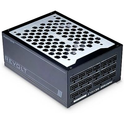 Phanteks Revolt 1600W 80PLUS Platinum, ATX 3.0, PCIe 5.0,Full Modular,Fuente de alimentación,no Incluye Cables, Negro. Phanteks Revolt 1600W 80PLUS Platinum, ATX 3.0, PCIe 5.0,Full Modular,Fuente de alimentación,no Incluye Cables, Negro.