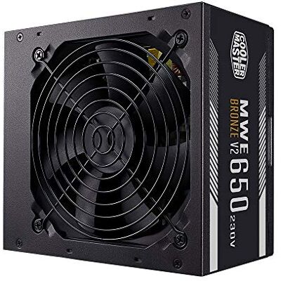Cooler Master MWE 650 Bronze 230V V2 Fuente de Alimentación UE, 80 PLUS Bronze, Ventilador HDB Sensible a la Temperatura, Circuito CC a CC + LLC con Raíl Único de +12V 5 Años de Garantía Cooler Master MWE 650 Bronze 230V V2 Fuente de Alimentación UE, 80 PLUS Bronze, Ventilador HDB Sensible a la Temperatura, Circuito CC a CC + LLC con Raíl Único de +12V 5 Años de Garantía
