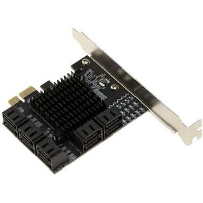 KALEA-INFORMATIQUE Tarjeta controladora PCIe 3.0 x1 con 10 Puertos para Discos Duros SATA 3.0 6G, chipset Dual JMB575 KALEA-INFORMATIQUE Tarjeta controladora PCIe 3.0 x1 con 10 Puertos para Discos Duros SATA 3.0 6G, chipset Dual JMB575