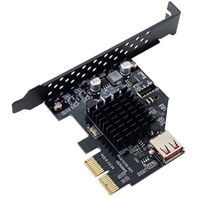 chenyang Adaptador de tarjeta USB2.0 a PCI-E Express para placa base y conector de panel frontal USB3.1 chenyang Adaptador de tarjeta USB2.0 a PCI-E Express para placa base y conector de panel frontal USB3.1