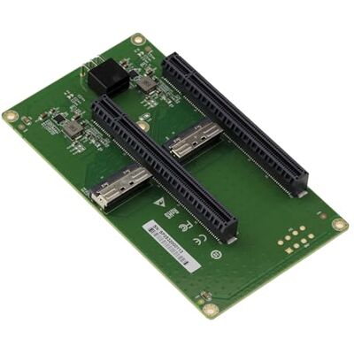 KALEA-INFORMATIQUE Adaptador Riser 2X MCIO 8i a PCIe Gen 5.0 para Extender un Puerto PCI Express a 2 Salidas x16 (x8 Efectivo) KALEA-INFORMATIQUE Adaptador Riser 2X MCIO 8i a PCIe Gen 5.0 para Extender un Puerto PCI Express a 2 Salidas x16 (x8 Efectivo)
