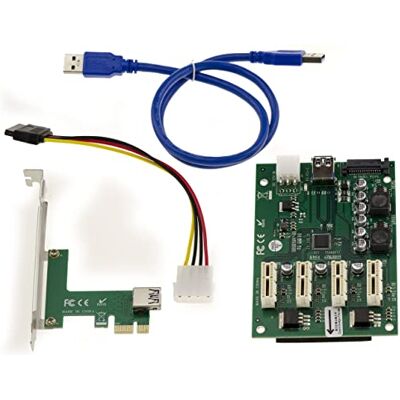 Riser PCIe Kalea-Informatique para minería de Bitcoin - Expansión de 1x a 4x Riser PCIe Kalea-Informatique para minería de Bitcoin - Expansión de 1x a 4x