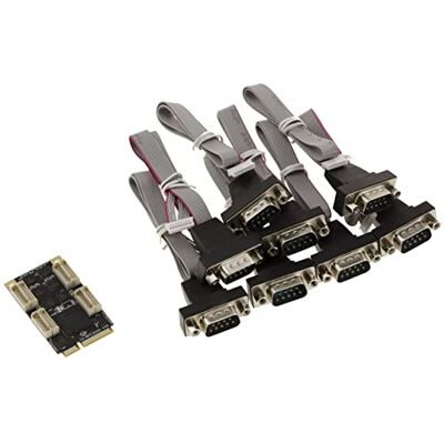 KALEA-INFORMATIQUE Tarjeta Mini PCIe MiniPCIE 8 Serial COM RS232 DB9 con chipset EXAR XR 17V358 mPCIe UART KALEA-INFORMATIQUE Tarjeta Mini PCIe MiniPCIE 8 Serial COM RS232 DB9 con chipset EXAR XR 17V358 mPCIe UART