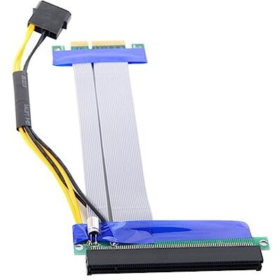 chenyang Express PCI-E 4x a 16x Flex Cable Extender Convertidor Adaptador de tarjeta vertical chenyang Express PCI-E 4x a 16x Flex Cable Extender Convertidor Adaptador de tarjeta vertical