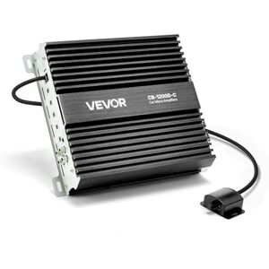 VEVOR Amplificador Monobloque a Coche 1200 W, RMS MÁX. 1/2/4 Ohmios, Clase D, con Control Remoto de Nivel Subwoofer, Filtro de Paso Bajo, Refuerzo de Graves, Cambio de Fase y Control de Volumen VEVOR Amplificador Monobloque a Coche 1200 W, RMS MÁX. 1/2/4 Ohmios, Clase D, con Control Remoto de Nivel Subwoofer, Filtro de Paso Bajo, Refuerzo de Graves, Cambio de Fase y Control de Volumen