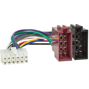 Sound-way - Adaptador de radio ISO para coche, cable de conexión y conector - Cableado de arnés de radio Sound-way - Adaptador de radio ISO para coche, cable de conexión y conector - Cableado de arnés de radio