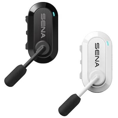 Sena BiKom 20 Sistema de Comunicación para Ciclismo, Mesh Ligero Que Pesa sólo 20 Gramos (Blanco/Negro, Paquete Doble) Sena BiKom 20 Sistema de Comunicación para Ciclismo, Mesh Ligero Que Pesa sólo 20 Gramos (Blanco/Negro, Paquete Doble)