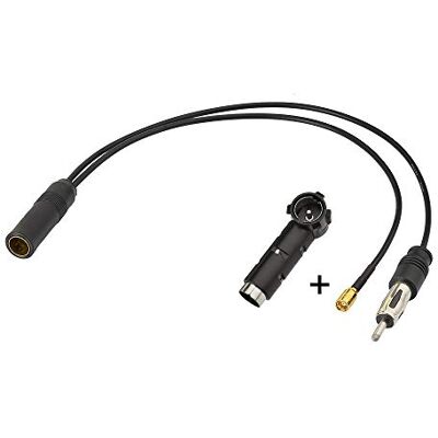 Eightwood Dab Antena Splitter SMB a DIN Enchufe a DIN Enchufe Cable 30cm RG174+ DIN Adaptador hembra a ISO para recepción de radio digital Blaupunkt Beat TechniSat Pioneer Sony Kenwood Eightwood Dab Antena Splitter SMB a DIN Enchufe a DIN Enchufe Cable 30cm RG174+ DIN Adaptador hembra a ISO para recepción de radio digital Blaupunkt Beat TechniSat Pioneer Sony Kenwood