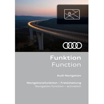 Audi Sistema de navegación, reequipamiento para vehículos con navegación, funda de DVD con documento de activación Audi Sistema de navegación, reequipamiento para vehículos con navegación, funda de DVD con documento de activación