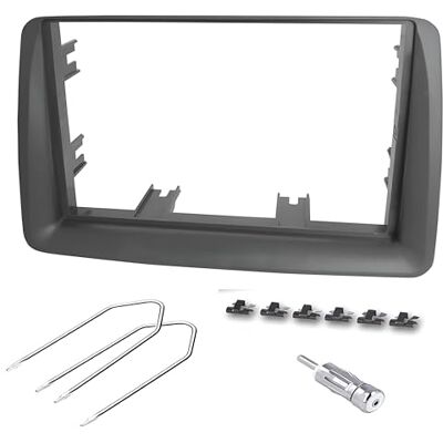 sound-way Kit Montaje Autoradio, Marco 2 DIN Radio para Coche, Adaptador Compatible con Fiat Panda (169) 2003-2012 sound-way Kit Montaje Autoradio, Marco 2 DIN Radio para Coche, Adaptador Compatible con Fiat Panda (169) 2003-2012