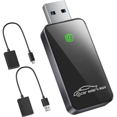 SALCAR Adaptador inalámbrico CarPlay para iPhone – Actualización 2025 Wireless CarPlay USB Dongle para Coche Estable y sin interrupciones Compatible con iOS 10+ y vehículos con CarPlay de SALCAR Adaptador inalámbrico CarPlay para iPhone – Actualización 2025 Wireless CarPlay USB Dongle para Coche Estable y sin interrupciones Compatible con iOS 10+ y vehículos con CarPlay de